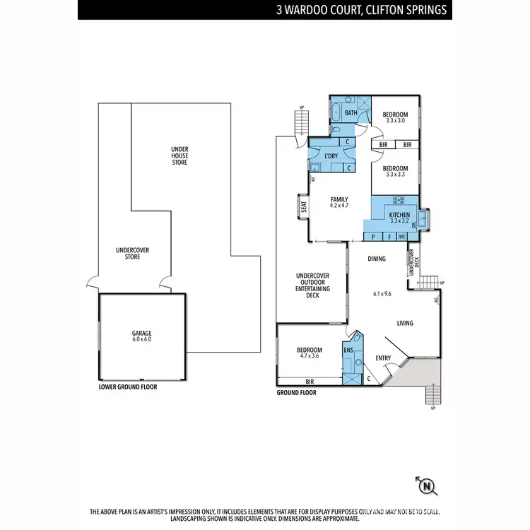 Floorplan of Homely house listing, 3 Wardoo Court, Clifton Springs VIC 3222