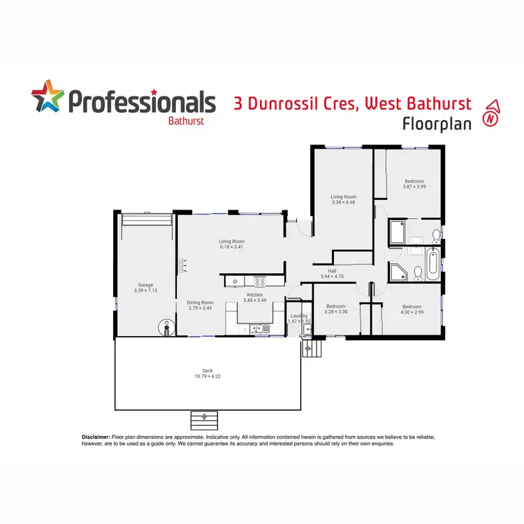 Floorplan of Homely house listing, 3 Dunrossil Crescent, West Bathurst NSW 2795