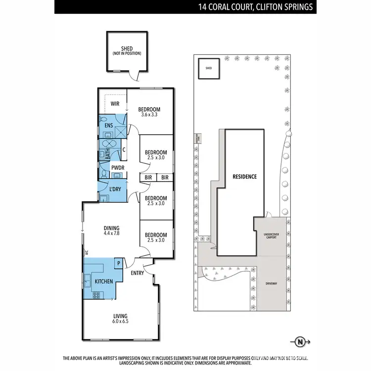Floorplan of Homely house listing, 14 Coral Court, Clifton Springs VIC 3222