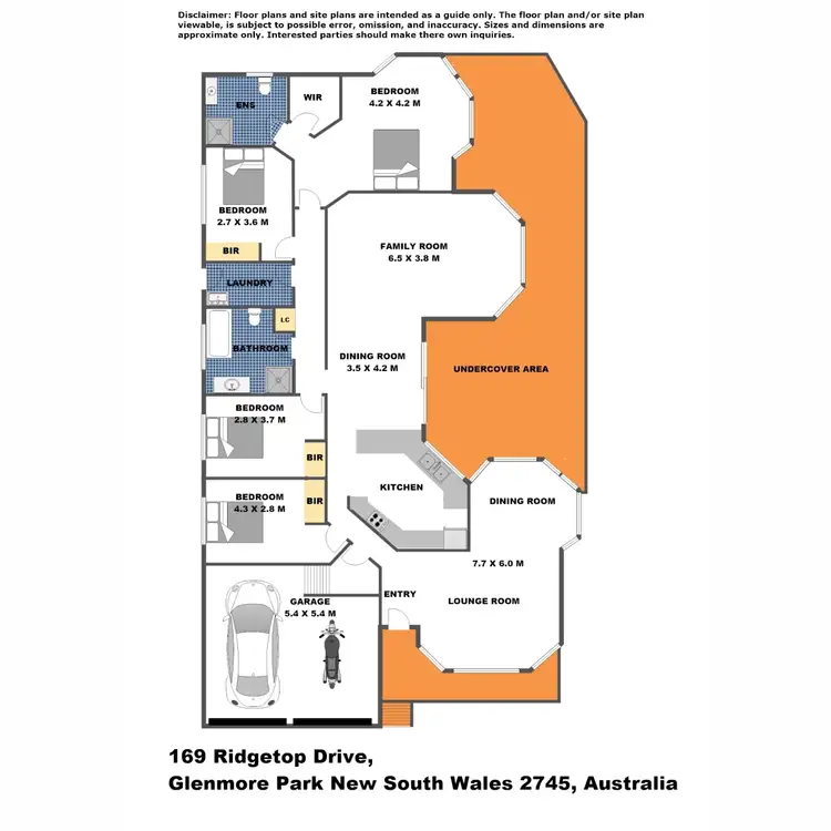 Floorplan of Homely house listing, 169 Ridgetop Drive, Glenmore Park NSW 2745