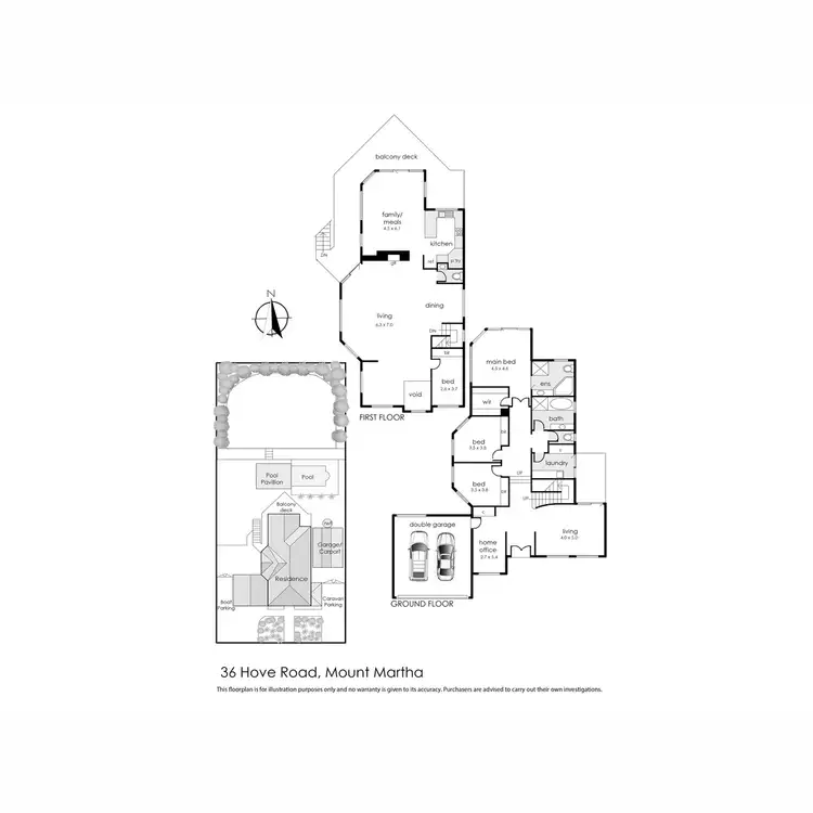 Floorplan of Homely house listing, 36 Hove Road, Mount Martha VIC 3934