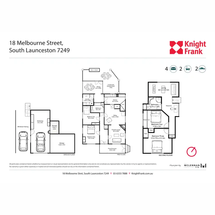 Floorplan of Homely house listing, 18 Melbourne Street, South Launceston TAS 7249