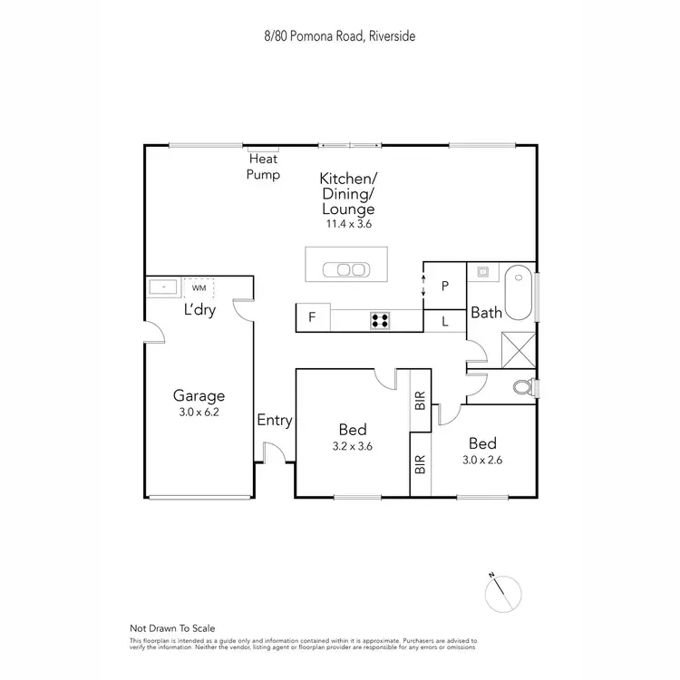 Floorplan of Homely unit listing, 8/80 Pomona Road, Riverside TAS 7250