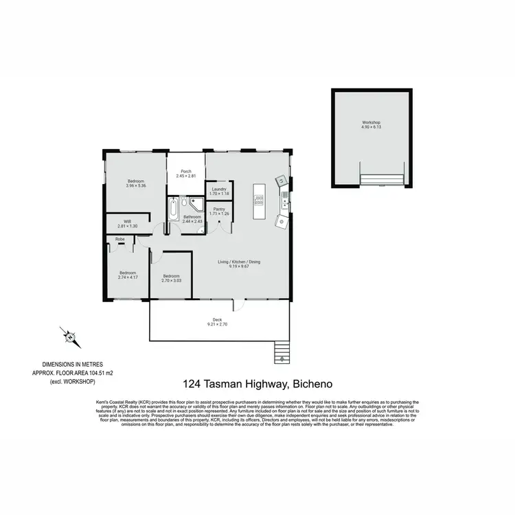 Floorplan of Homely house listing, 124 Tasman Highway, Bicheno TAS 7215