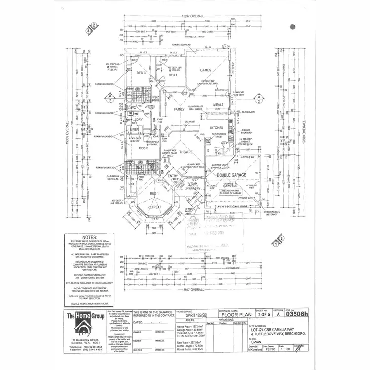 Floorplan of Homely house listing, 15 Camellia Way, Bennett Springs WA 6063