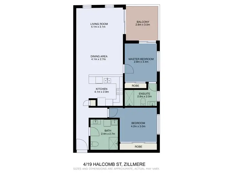Floorplan of Homely apartment listing, 4/19 Halcomb Street, Zillmere QLD 4034