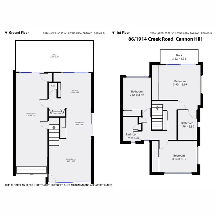 Floorplan of Homely townhouse listing, 86/1914 Creek Road, Cannon Hill QLD 4170