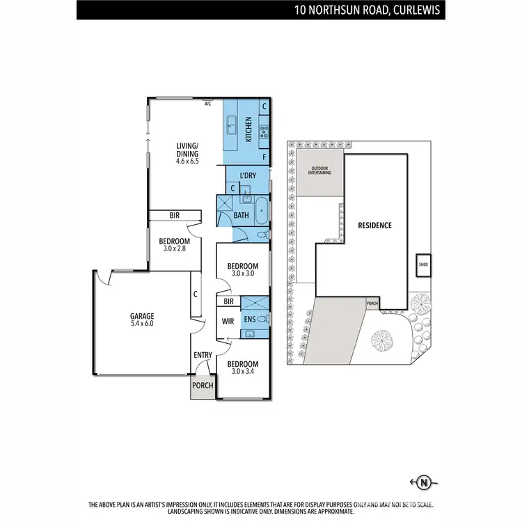 Floorplan of Homely house listing, 10 Northsun Road, Curlewis VIC 3222