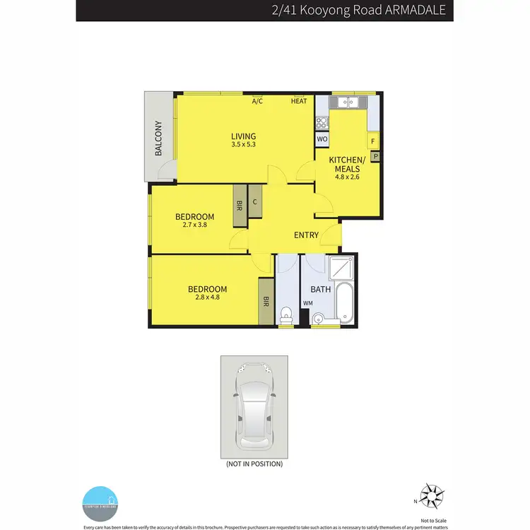 Floorplan of Homely apartment listing, 2/41 Kooyong Road, Armadale VIC 3143