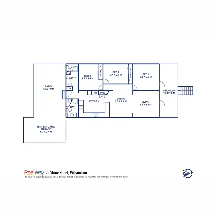 Floorplan of Homely house listing, 22 Stone Street, Wilsonton QLD 4350