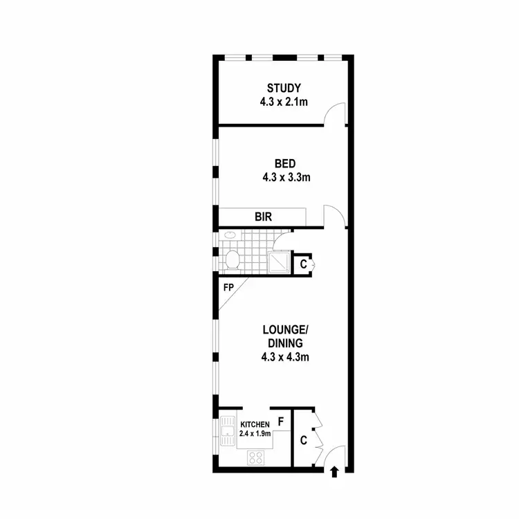 Floorplan of Homely apartment listing, 8/8 Prince Street, Randwick NSW 2031