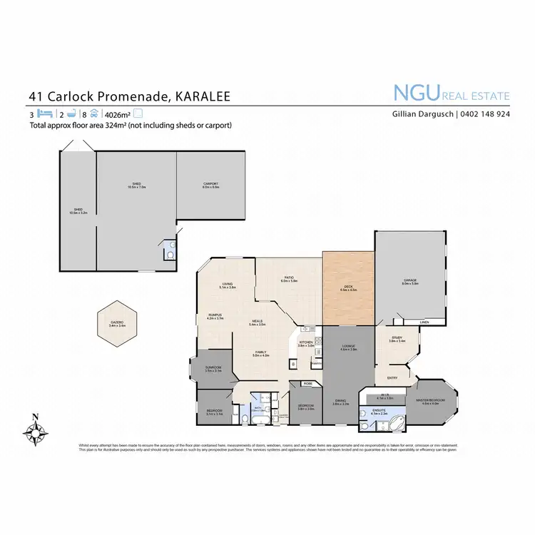 Floorplan of Homely house listing, 41 Carlock Promenade, Karalee QLD 4306