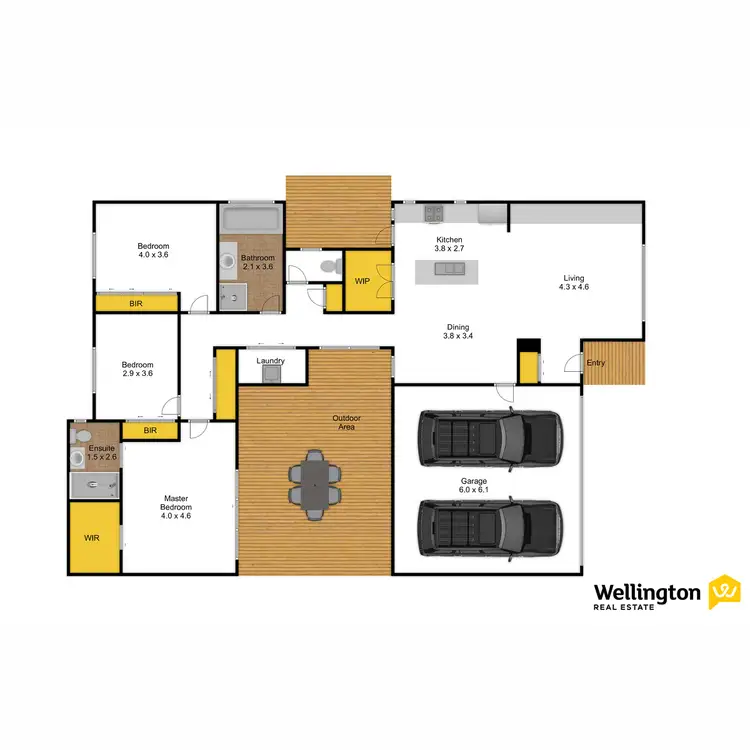 Floorplan of Homely townhouse listing, 3/460 Raymond Street, Sale VIC 3850