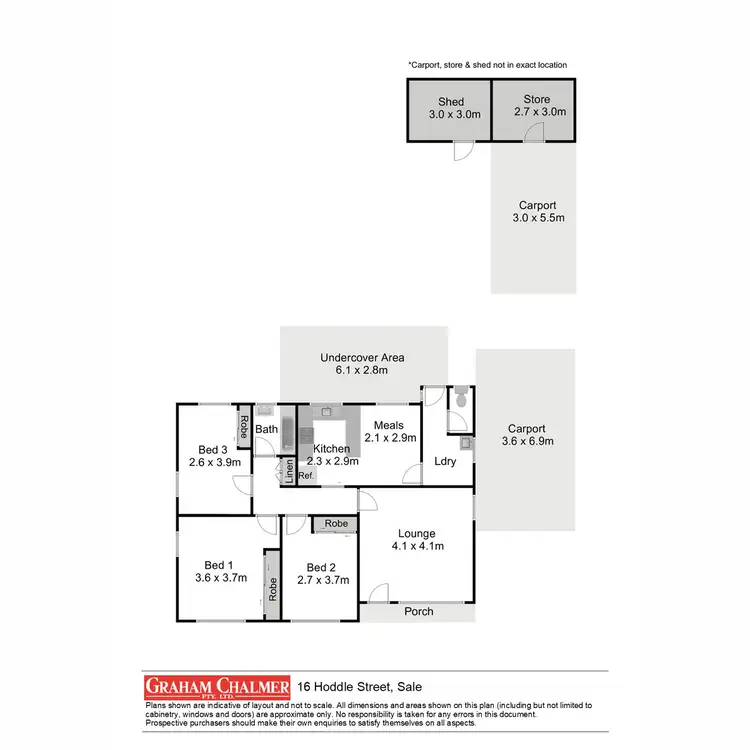 Floorplan of Homely house listing, 16 Hoddle Street, Sale VIC 3850