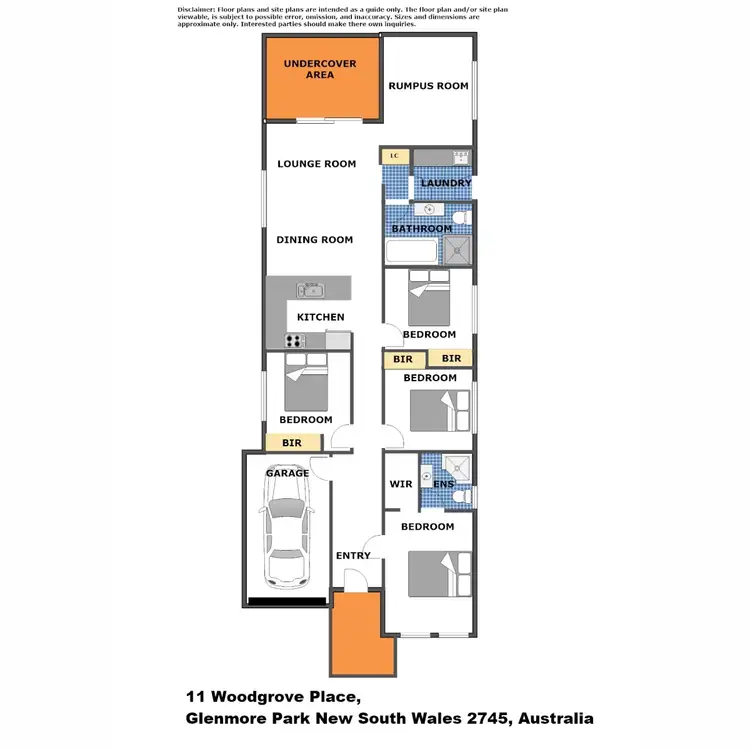 Floorplan of Homely house listing, 11 Woodgrove Place, Glenmore Park NSW 2745