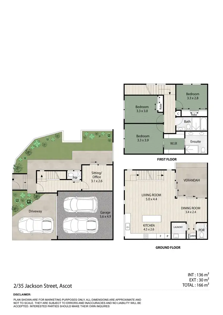 Floorplan of Homely townhouse listing, 2/35 Jackson Street, Hamilton QLD 4007