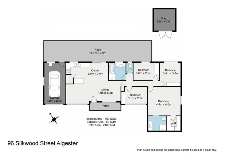 Floorplan of Homely house listing, 96 Silkwood Street, Algester QLD 4115