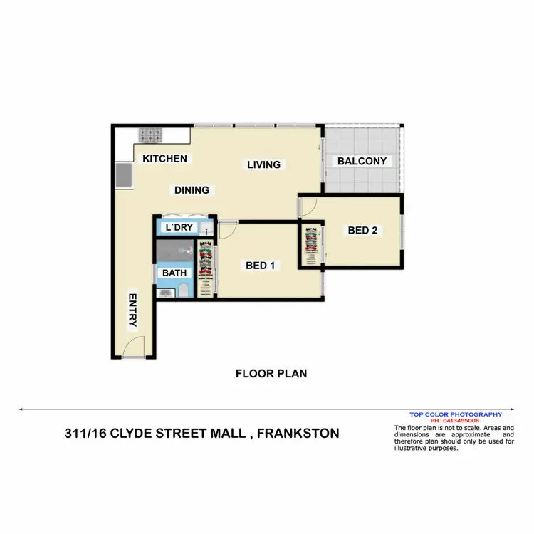 Floorplan of Homely apartment listing, 311/16 Clyde Street Mall, Frankston VIC 3199