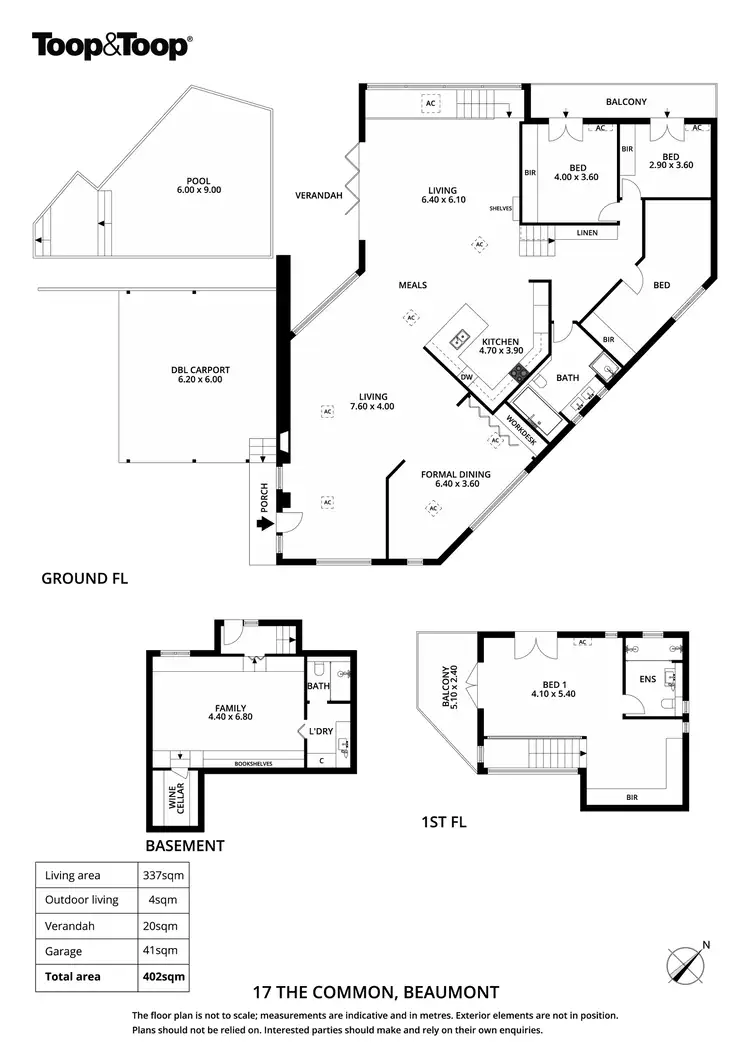 Floorplan of Homely house listing, 17 The Common, Beaumont SA 5066