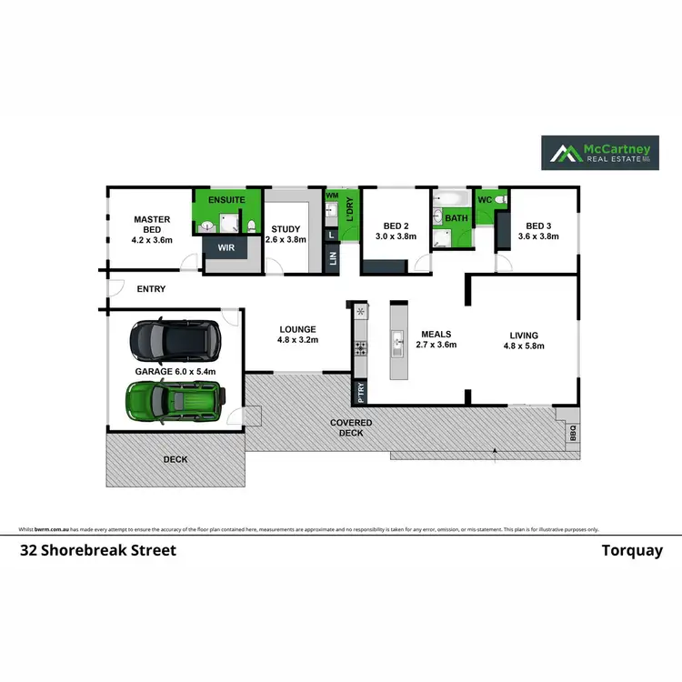 Floorplan of Homely house listing, 32 Shorebreak Street, Torquay VIC 3228