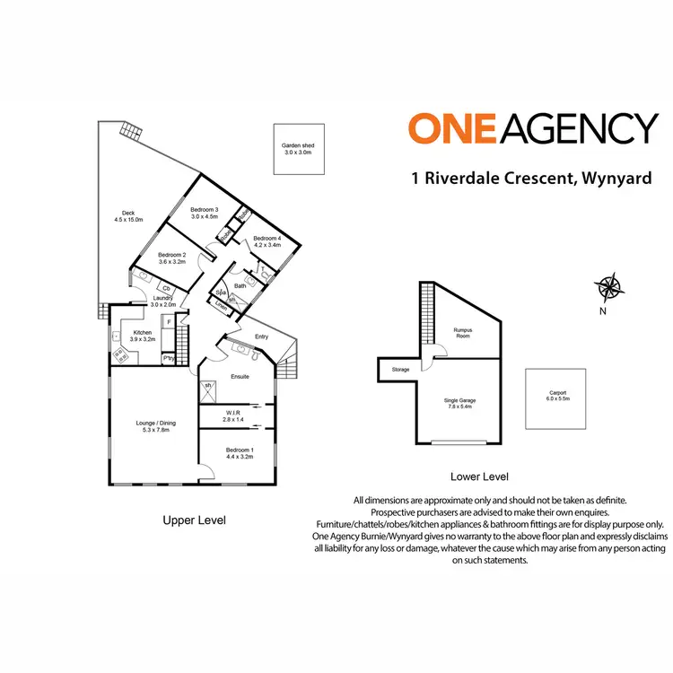 Floorplan of Homely house listing, 1 Riverdale Crescent, Wynyard TAS 7325