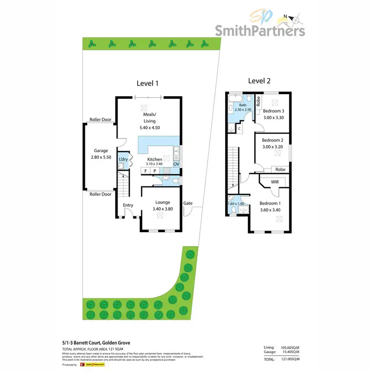 Floorplan of Homely house listing, 5/1-3 Barrett Court, Golden Grove SA 5125