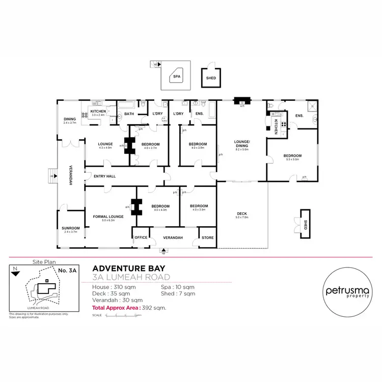 Floorplan of Homely house listing, 3A Lumeah Road, Adventure Bay TAS 7150