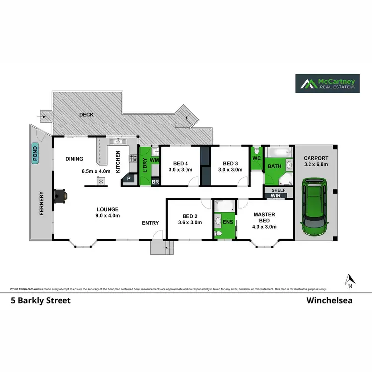 Floorplan of Homely house listing, 5 Barkly Street, Winchelsea VIC 3241