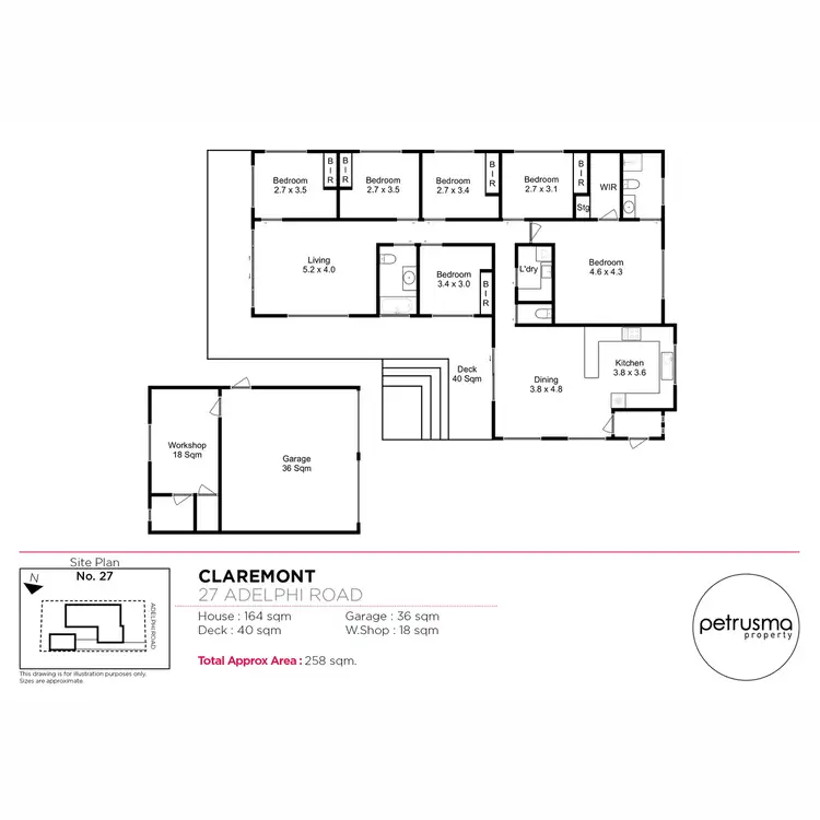 Floorplan of Homely house listing, 27 Adelphi Road, Claremont TAS 7011