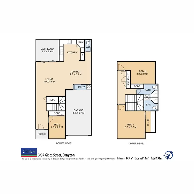 Floorplan of Homely unit listing, 3/37 Gipps Street, Drayton QLD 4350