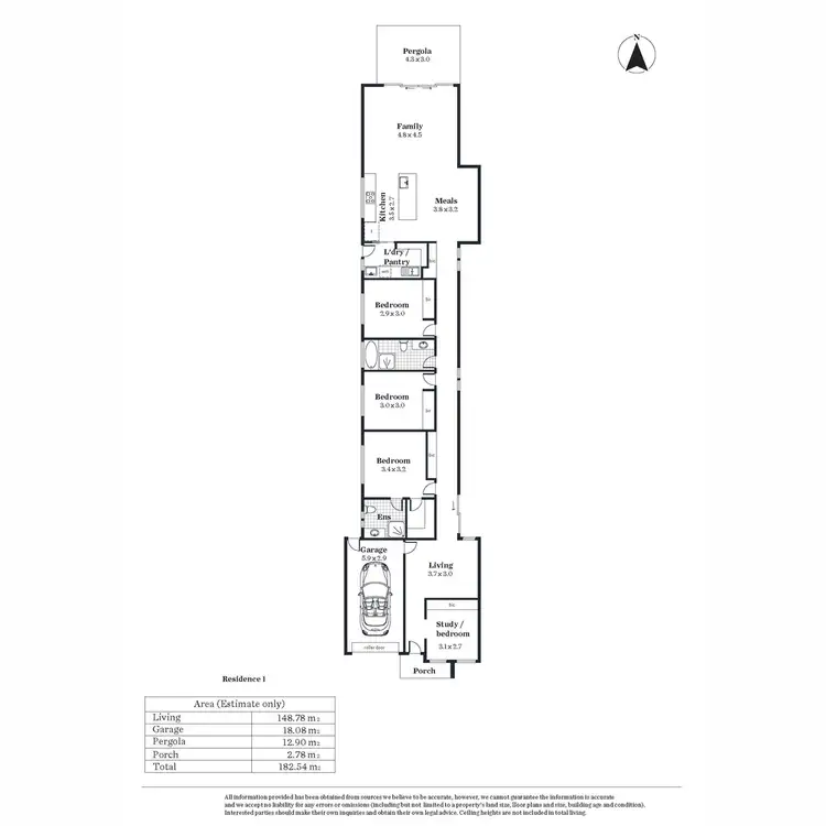 Floorplan of Homely house listing, 3B Hallett Avenue, Tranmere SA 5073