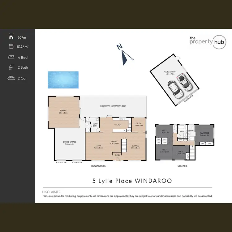 Floorplan of Homely house listing, 5 Lylie Place, Windaroo QLD 4207