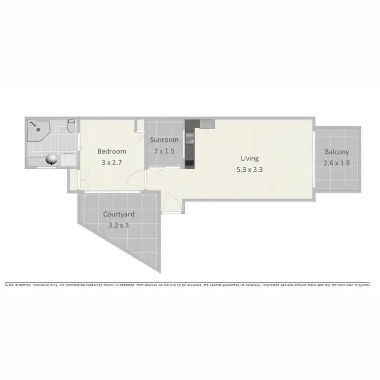 Floorplan of Homely apartment listing, 1/273 Boundary Street, Spring Hill QLD 4000