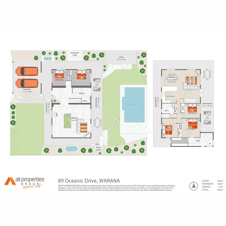 Floorplan of Homely house listing, 89 Oceanic Drive, Warana QLD 4575