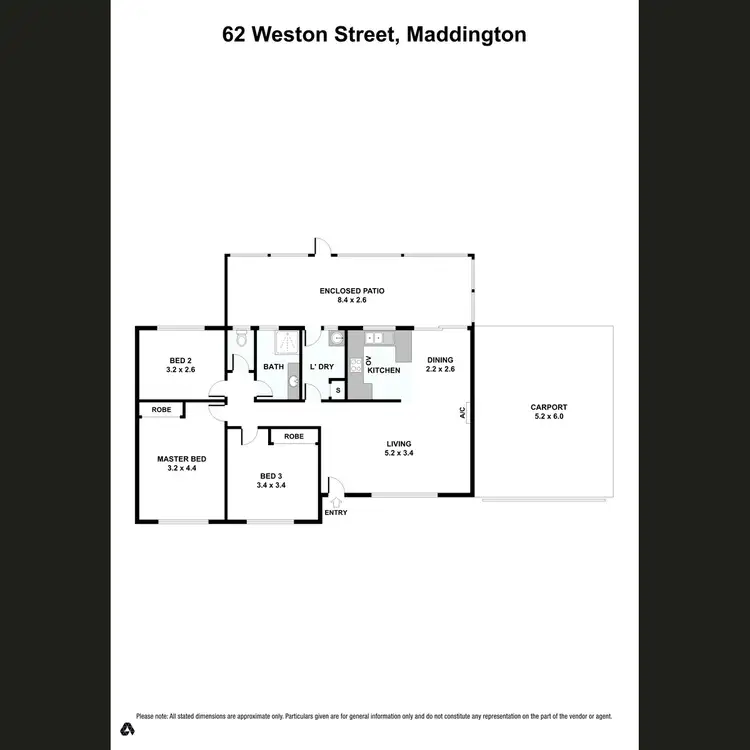 Floorplan of Homely house listing, 62 Weston Street, Maddington WA 6109