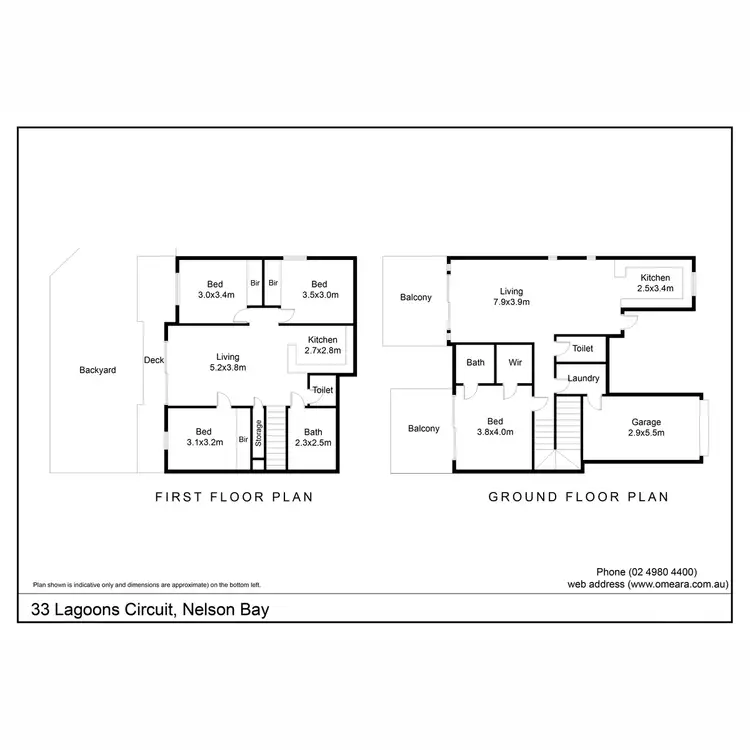 Floorplan of Homely house listing, 33 Lagoons Circuit, Nelson Bay NSW 2315