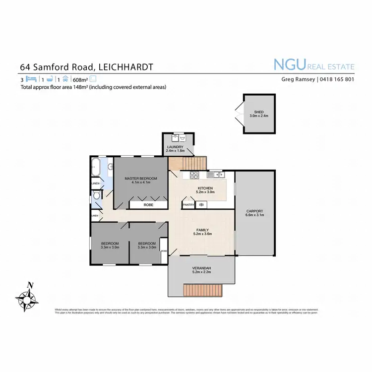 Floorplan of Homely house listing, 64 Samford Road, Leichhardt QLD 4305