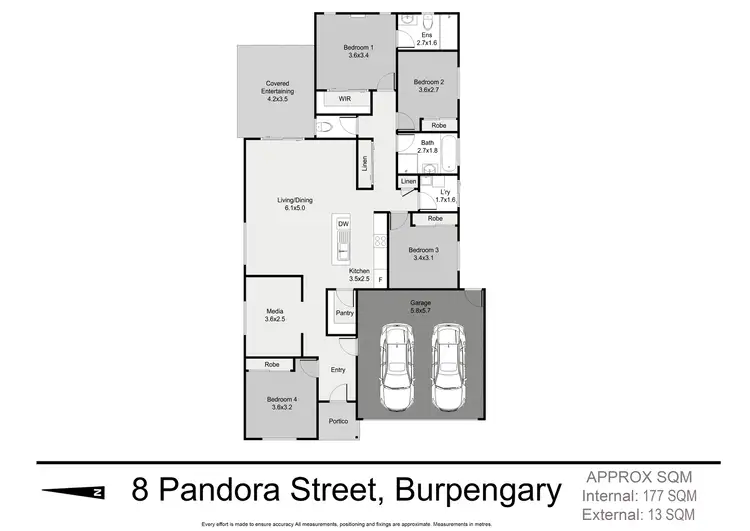 Floorplan of Homely house listing, 8 Pandora Street, Burpengary QLD 4505