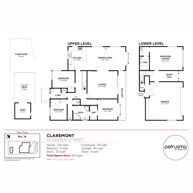 Floorplan of Homely house listing, 14 Ebden Street, Claremont TAS 7011