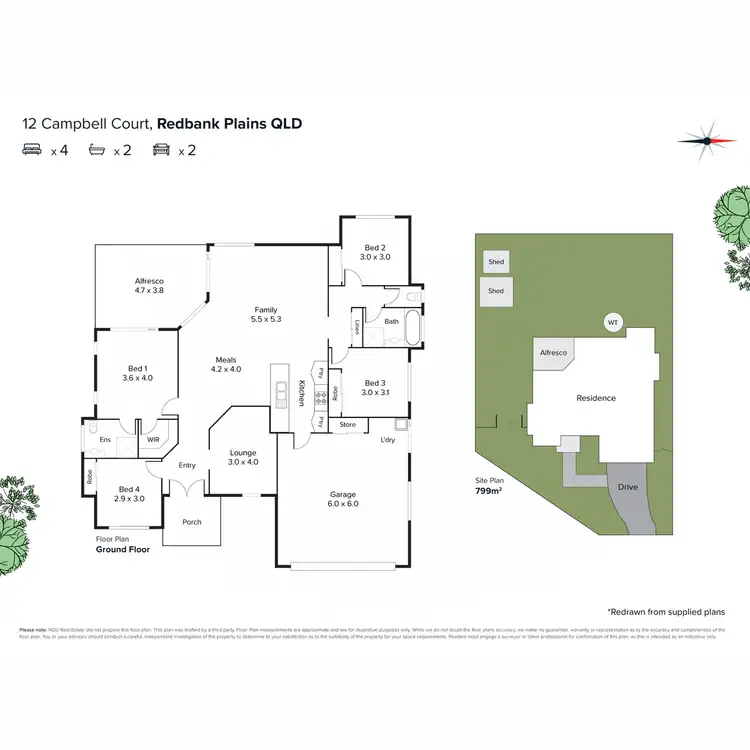 Floorplan of Homely house listing, 12 Campbell Court, Redbank Plains QLD 4301