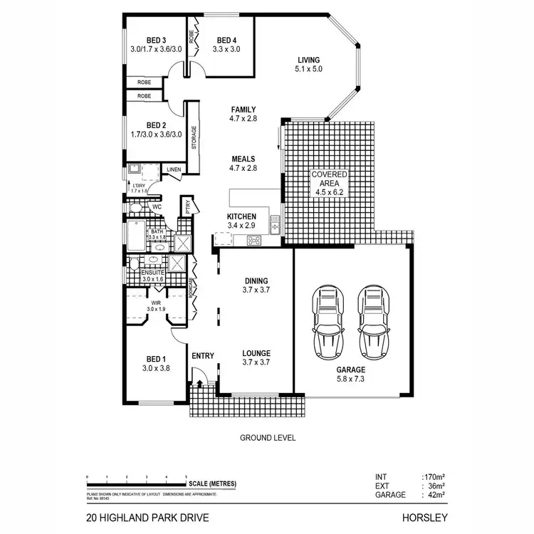 Floorplan of Homely house listing, 20 Highland Park Drive, Horsley NSW 2530