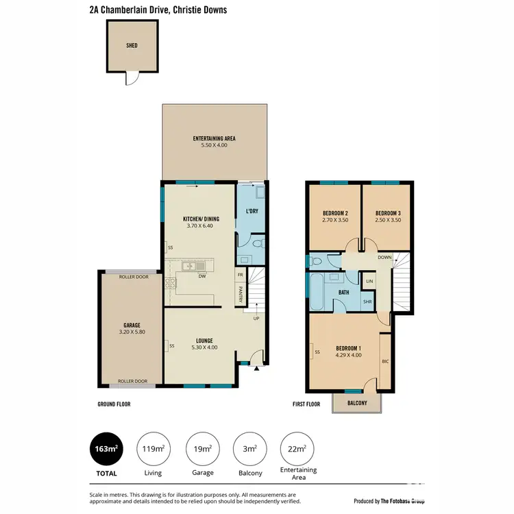 Floorplan of Homely house listing, 2a Chamberlain Drive, Christie Downs SA 5164