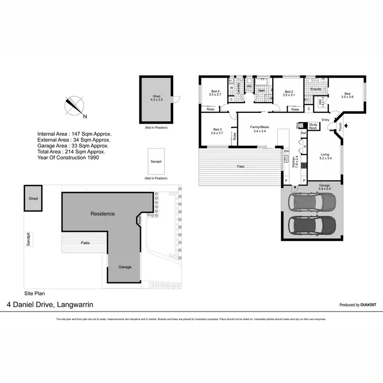 Floorplan of Homely house listing, 4 Daniel Drive, Langwarrin VIC 3910
