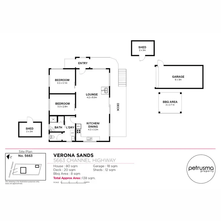 Floorplan of Homely house listing, 5663 Channel Highway, Verona Sands TAS 7112