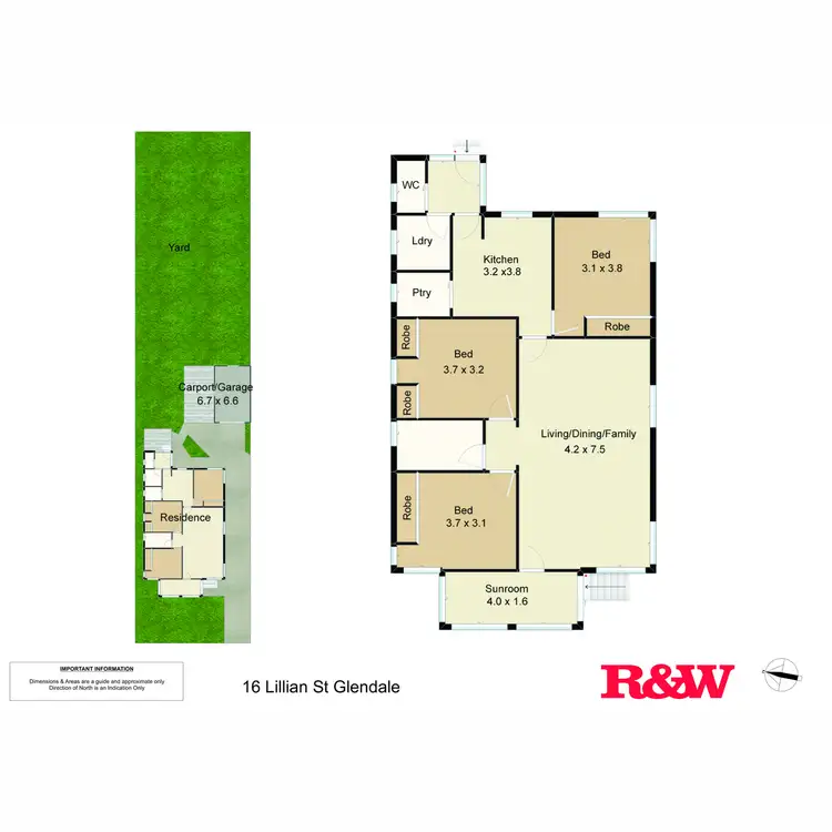 Floorplan of Homely house listing, 16 Lilian Street, Glendale NSW 2285