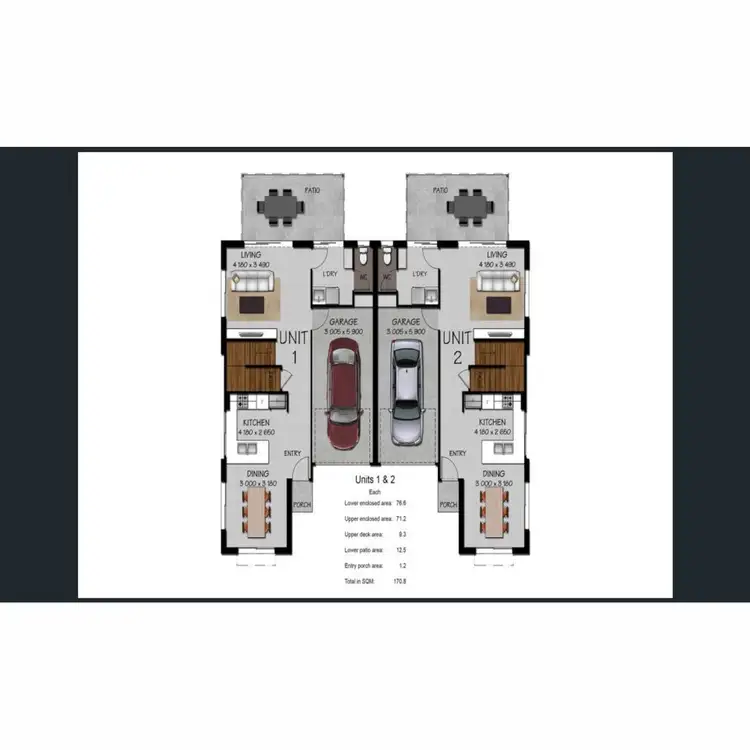 Floorplan of Homely unit listing, 1/8 Colvin Street, Drayton QLD 4350
