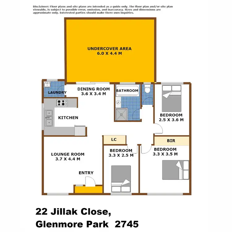 Floorplan of Homely house listing, 22 Jillak Close, Glenmore Park NSW 2745