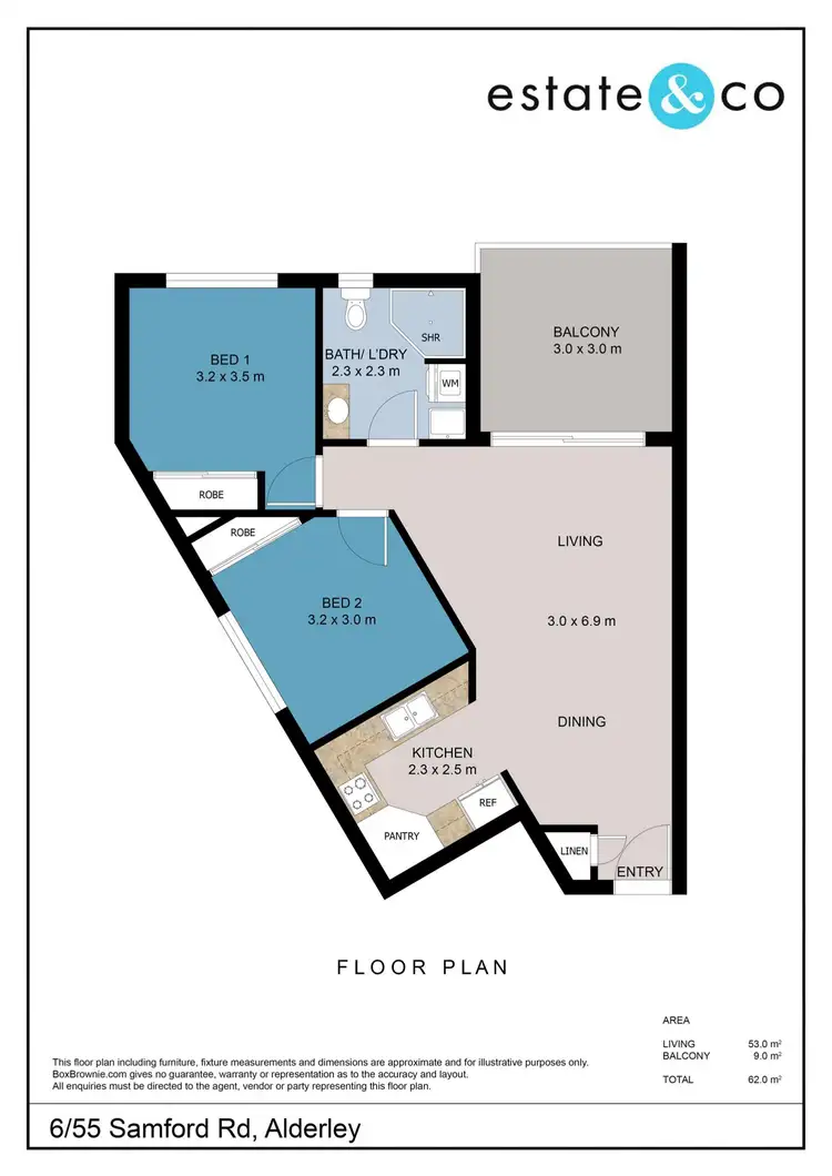 Floorplan of Homely unit listing, 6/55 Samford Road, Alderley QLD 4051