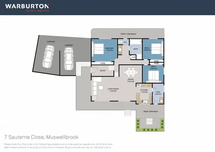 Floorplan of Homely house listing, 7 Sauterne Close, Muswellbrook NSW 2333