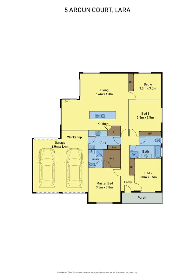 Floorplan of Homely house listing, 5 Argun Court, Lara VIC 3212